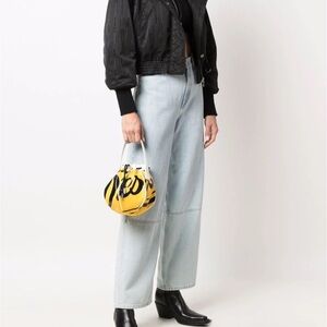 Diesel logo-print bucket bag